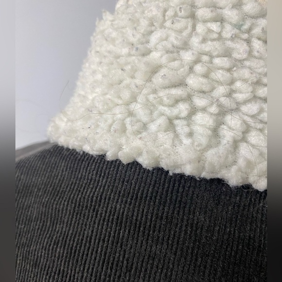 VINTAGE CHORE JACKET DARK BROWN/GREEN CORDUROY WITH WARM WOOL LINING - Picture 8 of 16